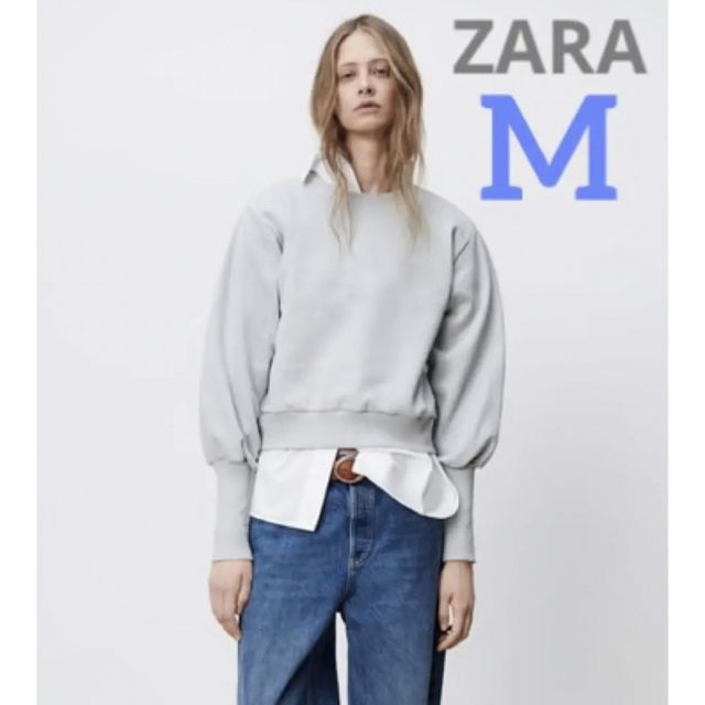 新品☆ZARA ザラ バルーンスリーブトップス L