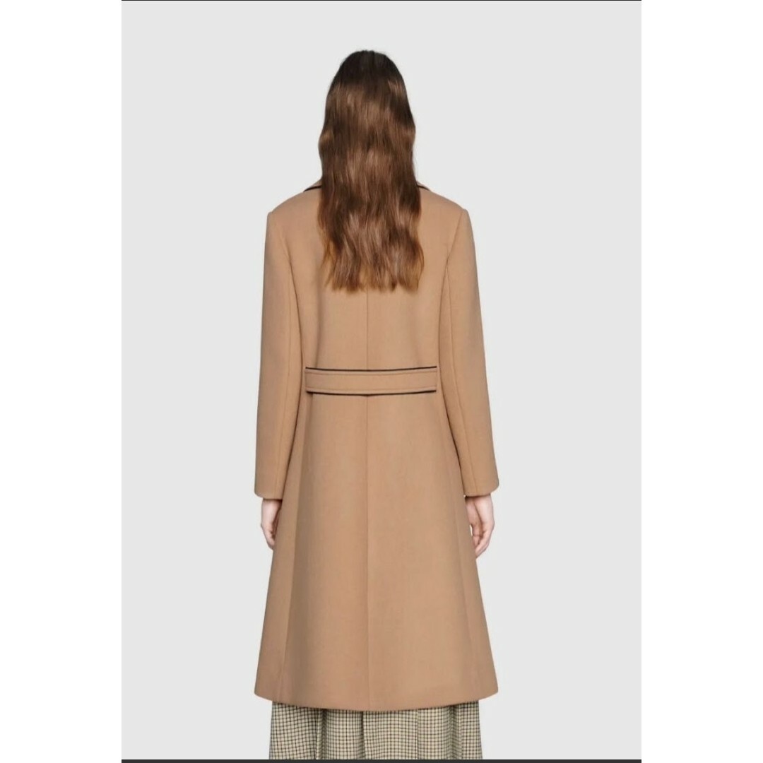 GUCCI - GUCCI グッチ パイピングキャメルウールコートの通販 by GUCCI - GUCCI グッチ パイピングキャメルウールコートの通販 by