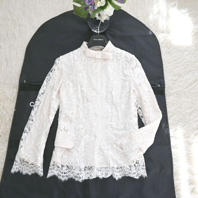 ☆DOLCE&GABBANA☆未使用☆総レース☆おリボン☆ジャケット 最高 www