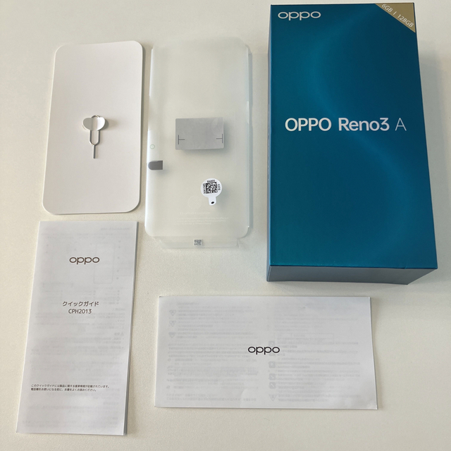 OPPO(オッポ)の【ジャンク品】OPPO Reno3 A ホワイト　その他備品あり スマホ/家電/カメラのスマートフォン/携帯電話(スマートフォン本体)の商品写真