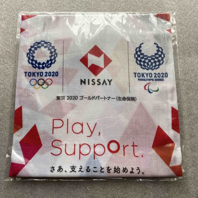 未開封　TOKYO2020  オリンピック　ハンカチ　NISSAY  日本生命 エンタメ/ホビーのコレクション(ノベルティグッズ)の商品写真