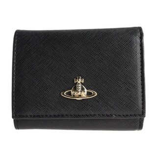 Vivienne Westwood - ヴィヴィアンウエストウッド 三つ折り財布 レザー ブラック