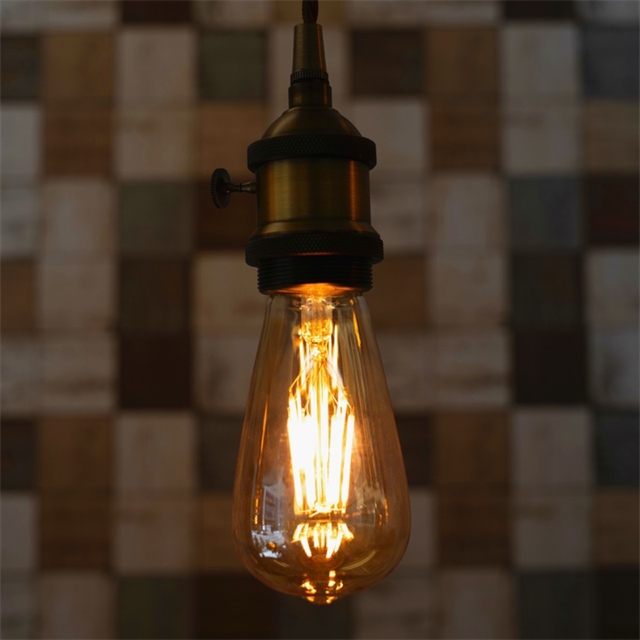 LEDエジソン電球 アンティーク照明 装飾6W ゴールド　12個セット