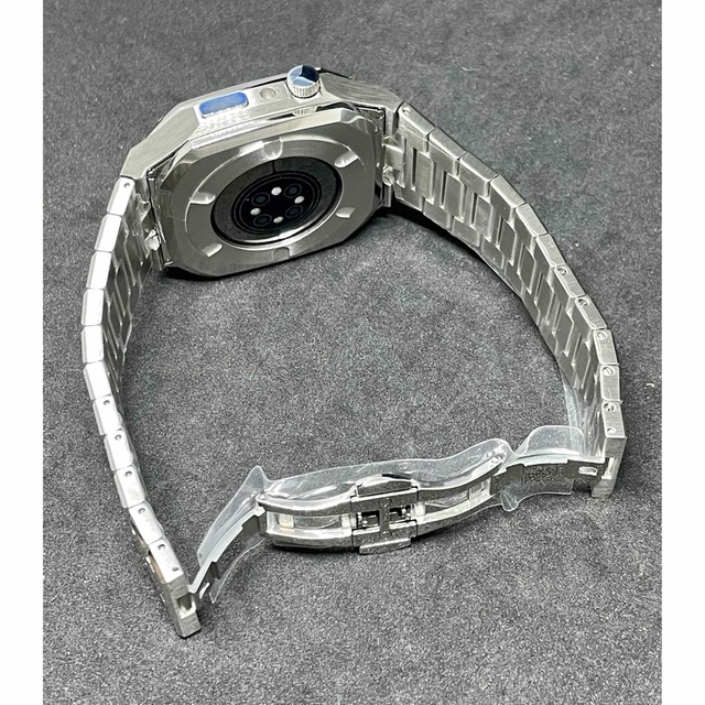 Apple Watch ケース 45mm ジルコニア メタルベルト メンズの時計(その他)の商品写真