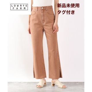 ローリーズファーム(LOWRYS FARM)の新品タグ付き！ローリーズファーム　ハイウエストスリットデニムパンツ　Sサイズ(デニム/ジーンズ)