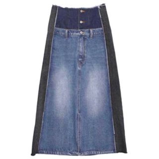 アメリヴィンテージ(Ameri VINTAGE)のAMERI REMAKE LIKE DENIM SKIRT(ロングスカート)