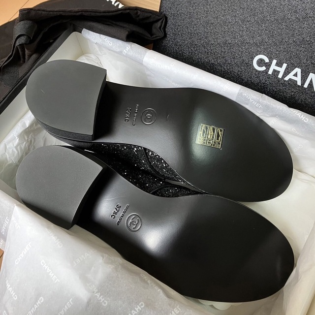 新品　CHANEL レースアップシューズ