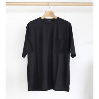 コモリ(COMOLI)のCOMOLI(コモリ) ウール天竺 半袖クルー CHACOAL サイズ1(Tシャツ/カットソー(半袖/袖なし))