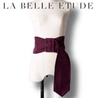 ラベルエチュード(la belle Etude)の【新品未使用】【LA BELLE ETUDE】BIGバックルベルト(ベルト)