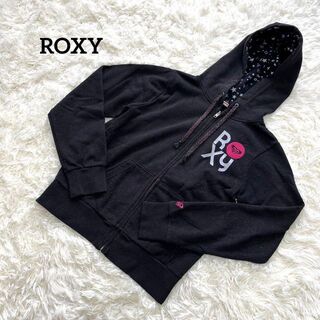 ロキシー(Roxy)のROXY ロキシー　パーカー　ブラック　フード付き　ラメ(パーカー)