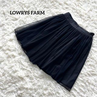 ローリーズファーム(LOWRYS FARM)のLOWRYS FARM ローリーズファーム　ミニスカート　チュールスカート　黒(ミニスカート)