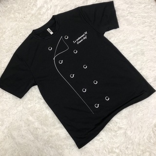 Glimmer 黒　半袖Tシャツ　ポリエステル100% Lサイズ　シェフ柄　美品(Tシャツ(半袖/袖なし))