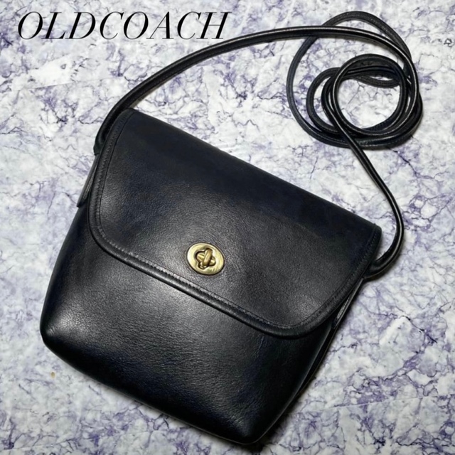 COACH(コーチ)のオールドコーチ COACH クインシー ブラック ショルダー USA製 レディースのバッグ(ショルダーバッグ)の商品写真