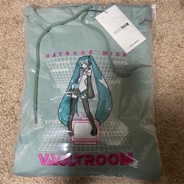 vaultroom VR × HATSUNE MIKU HOODIE GRN M