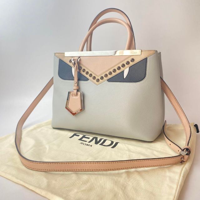 定価24万 美品 FENDI モンスタートゥージュール 2way ハンドバッグ ...