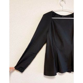 Ballsey - クラシカルなネックにバックシャン♪ 長袖タックシャツ L ... クラシカルなネックにバックシャン♪ 長袖タックシャツ L ブラック