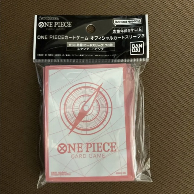 ONE PIECE(ワンピース)の新品未開封　ONE PIECE カードゲーム スタンダードスリーブ ピンク エンタメ/ホビーのトレーディングカード(カードサプライ/アクセサリ)の商品写真