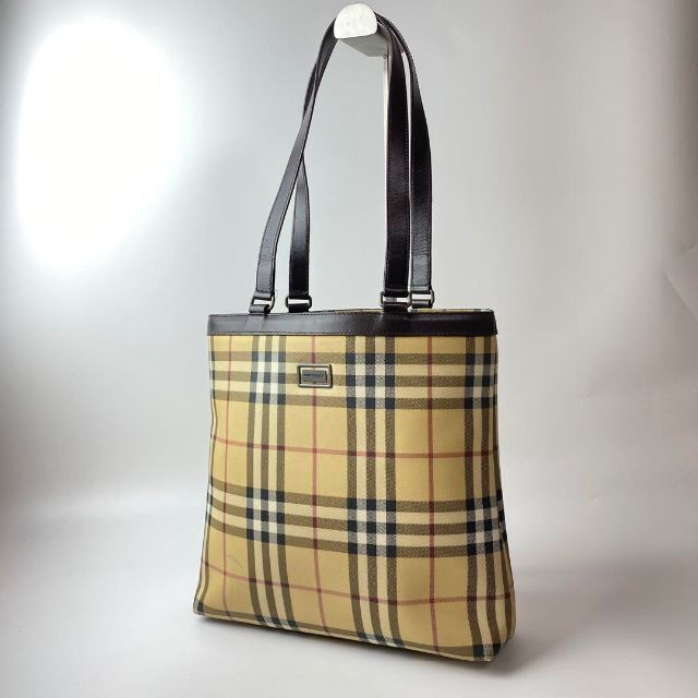 美品 バーバリー Burberry トートバッグ ノバチェック 肩掛け