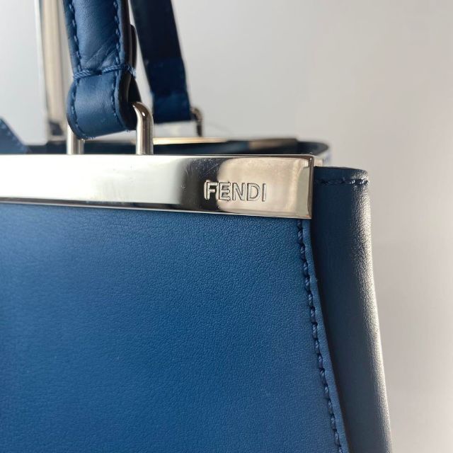 美品 フェンディー FENDI トロワジュール バイカラー トートバッグ