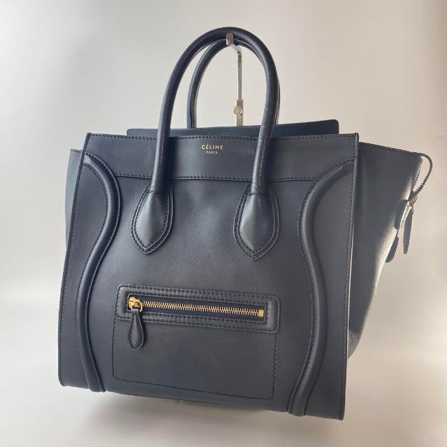 セリーヌ CELINE ラゲージ ミニ ショッパー ハンドバッグ 旧ロゴ-