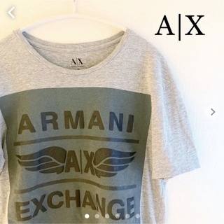 アルマーニエクスチェンジ(ARMANI EXCHANGE)のA|X アルマーニ エクスチェンジ　Tシャツ　半袖カットソー　グレー(Tシャツ/カットソー(半袖/袖なし))