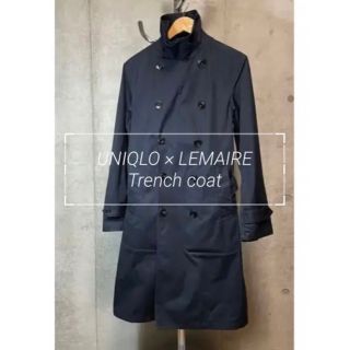 LEMAIRE - UNIQLO LEMAIRE トレンチコート Ｍ ネイビー ユニクロ ルメール