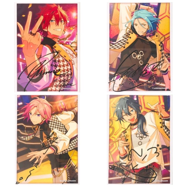 新品☆あんスタ【Crazy:B】サインステッカー☆New stars☆4点 新品☆あんスタ【Crazy:B】サインステッカー☆New stars☆4点