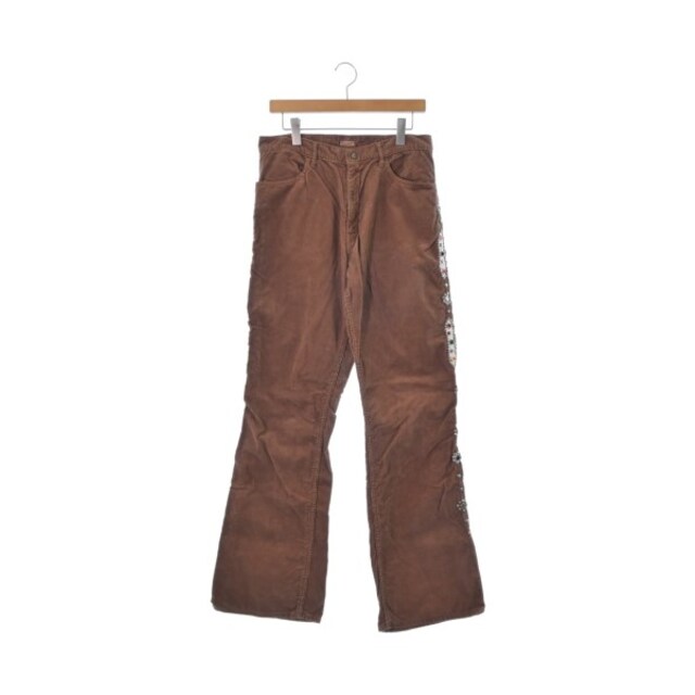KAPITAL キャピタル デニムパンツ XL 茶x白x赤等 【古着】【中古】 超
