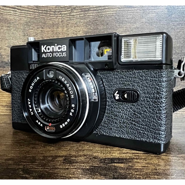 フィルムカメラ　Konica C35AF2 完動品プラカメ