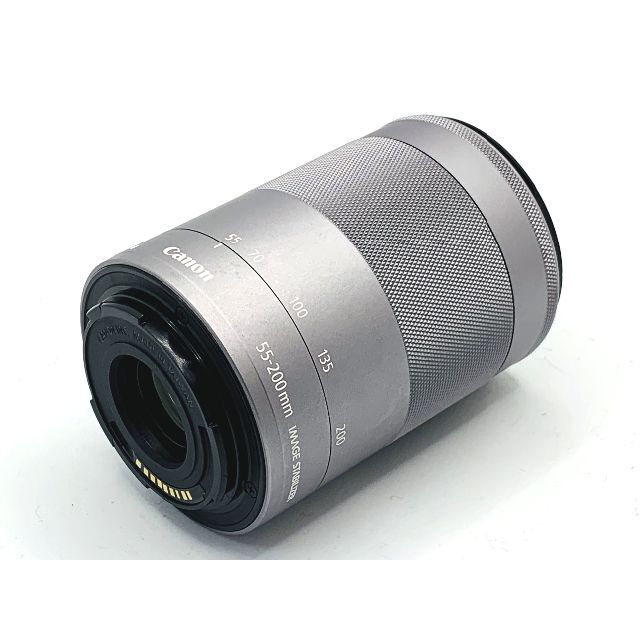 【ほぼ未使用】超望遠ズーム！キャノンEF-M 55-200mmシルバー☆