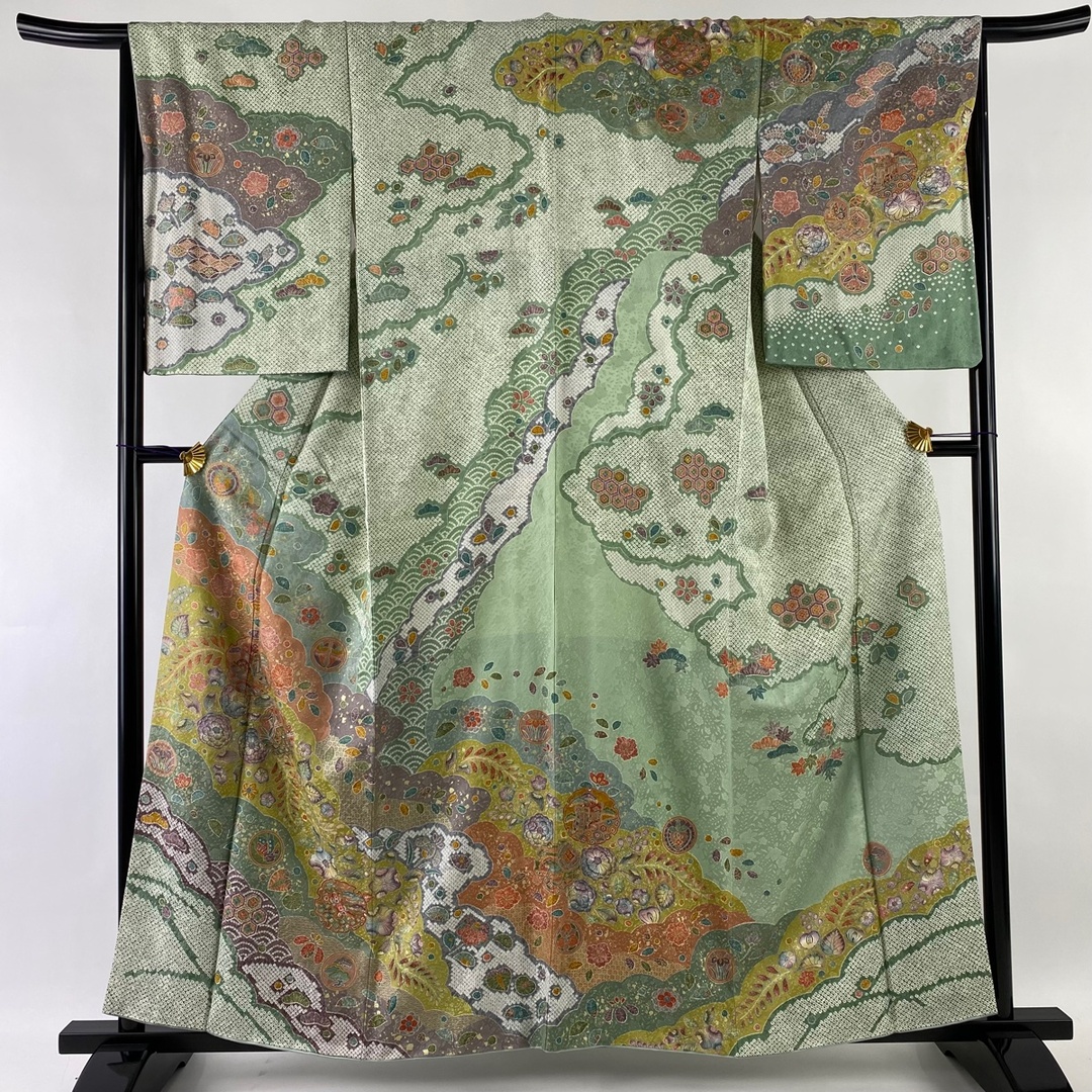 訪問着 美品 逸品 身丈154cm 裄丈61cm 正絹