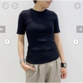 アパルトモンドゥーズィエムクラス(L'Appartement DEUXIEME CLASSE)の 【GOOD GRIEF/グッドグリーフ】 Rib Tee Black(Tシャツ(半袖/袖なし))