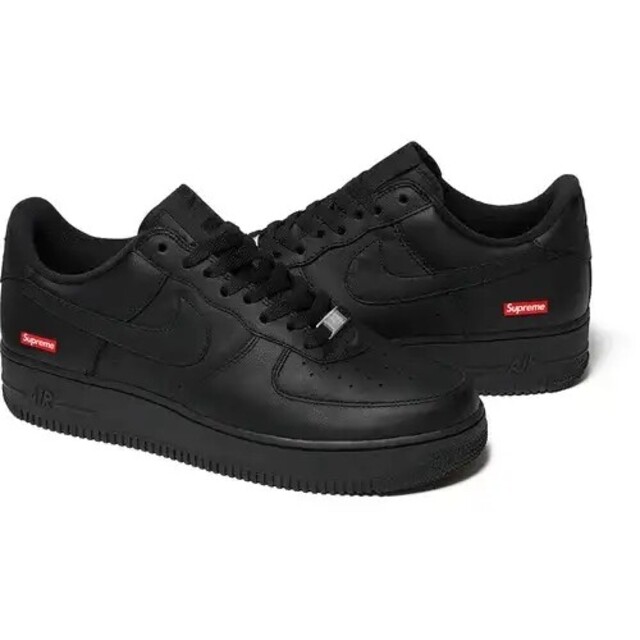 Supreme(シュプリーム)の25.5 Supreme NIKE AIR FORCE 1 Black メンズの靴/シューズ(スニーカー)の商品写真