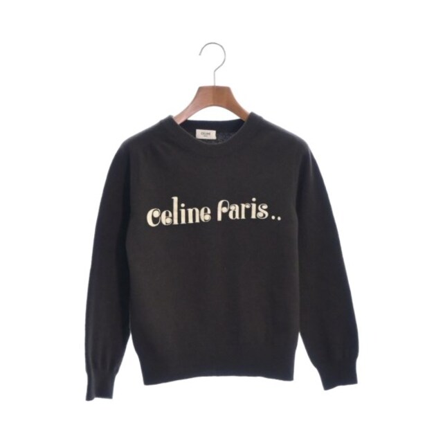 CELINE セリーヌ ニット・セーター M 茶なし伸縮性