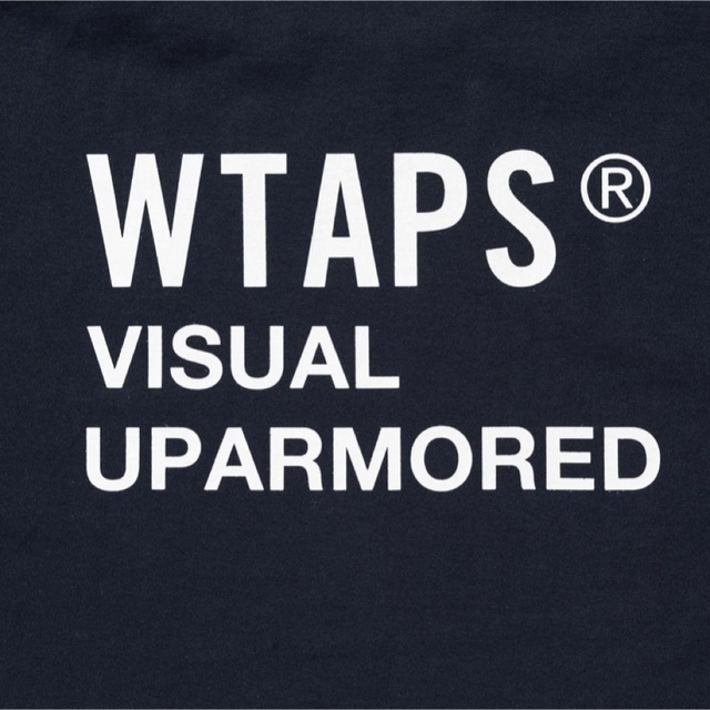 W)taps(ダブルタップス)のVISUAL UPARMORED / LS / COTTON  NAVY  L メンズのトップス(Tシャツ/カットソー(七分/長袖))の商品写真