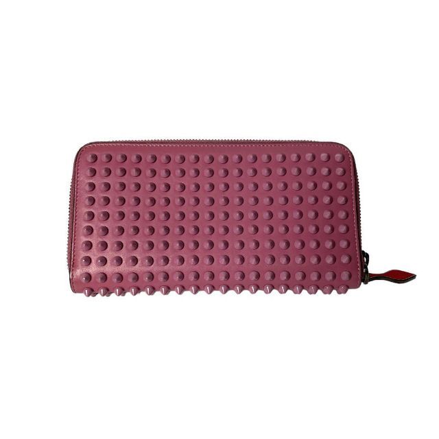 美品】クリスチャンルブタン パネトーネ ピンク 長財布 ラウンド