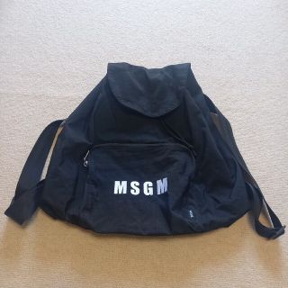 エムエスジイエム(MSGM)のMSGM 黒 軽量バックパック(リュック/バックパック)