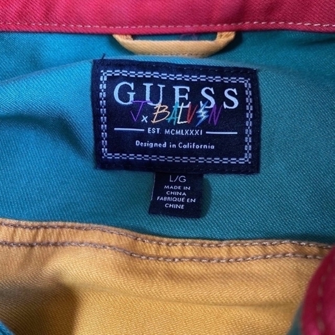 GUESS(ゲス)のguess+ J-Balvin・デニムジャケット・マルチカラー　L size メンズのジャケット/アウター(Gジャン/デニムジャケット)の商品写真