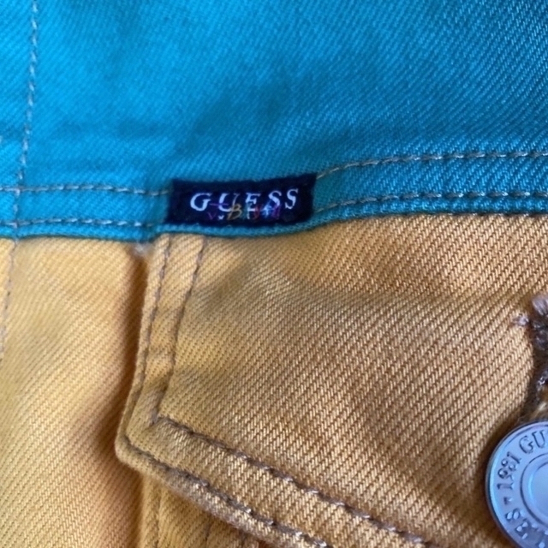 GUESS(ゲス)のguess+ J-Balvin・デニムジャケット・マルチカラー　L size メンズのジャケット/アウター(Gジャン/デニムジャケット)の商品写真