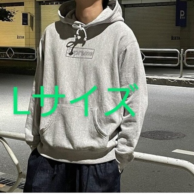 SUPREME KAWS Chalk Logo Hooded Sweatshir