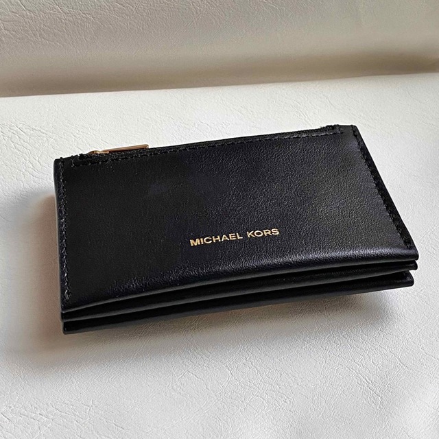 Michael Kors(マイケルコース)のMICHAEL KORS カードケース コインケース ミニ財布　レザー　ブラック レディースのファッション小物(コインケース)の商品写真
