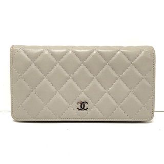 シャネル(CHANEL)のシャネル 長財布 マトラッセ ライトグレー(財布)