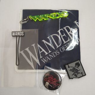 WANDS　ハンカチ(バンダナ)　缶バッジ　ガチャ　キーホルダー　5点(ミュージシャン)