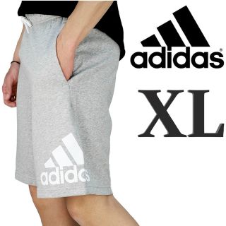 アディダス(adidas)の新品 グレー XL アディダス ショートパンツ ハーフパンツ スウェット 部屋着(ショートパンツ)