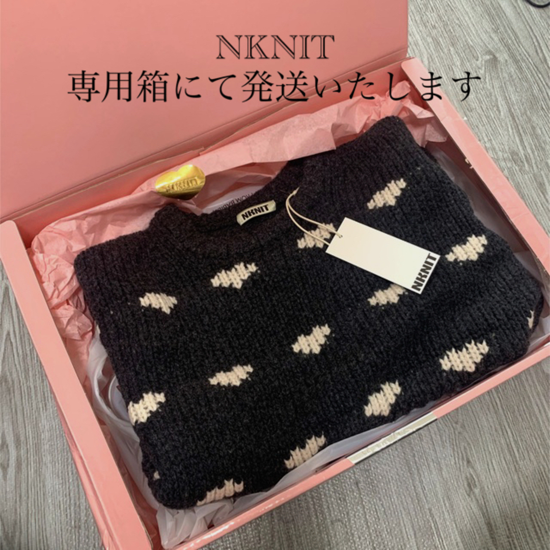 nknit新品【NKNIT】完売ハート柄厚手ニット