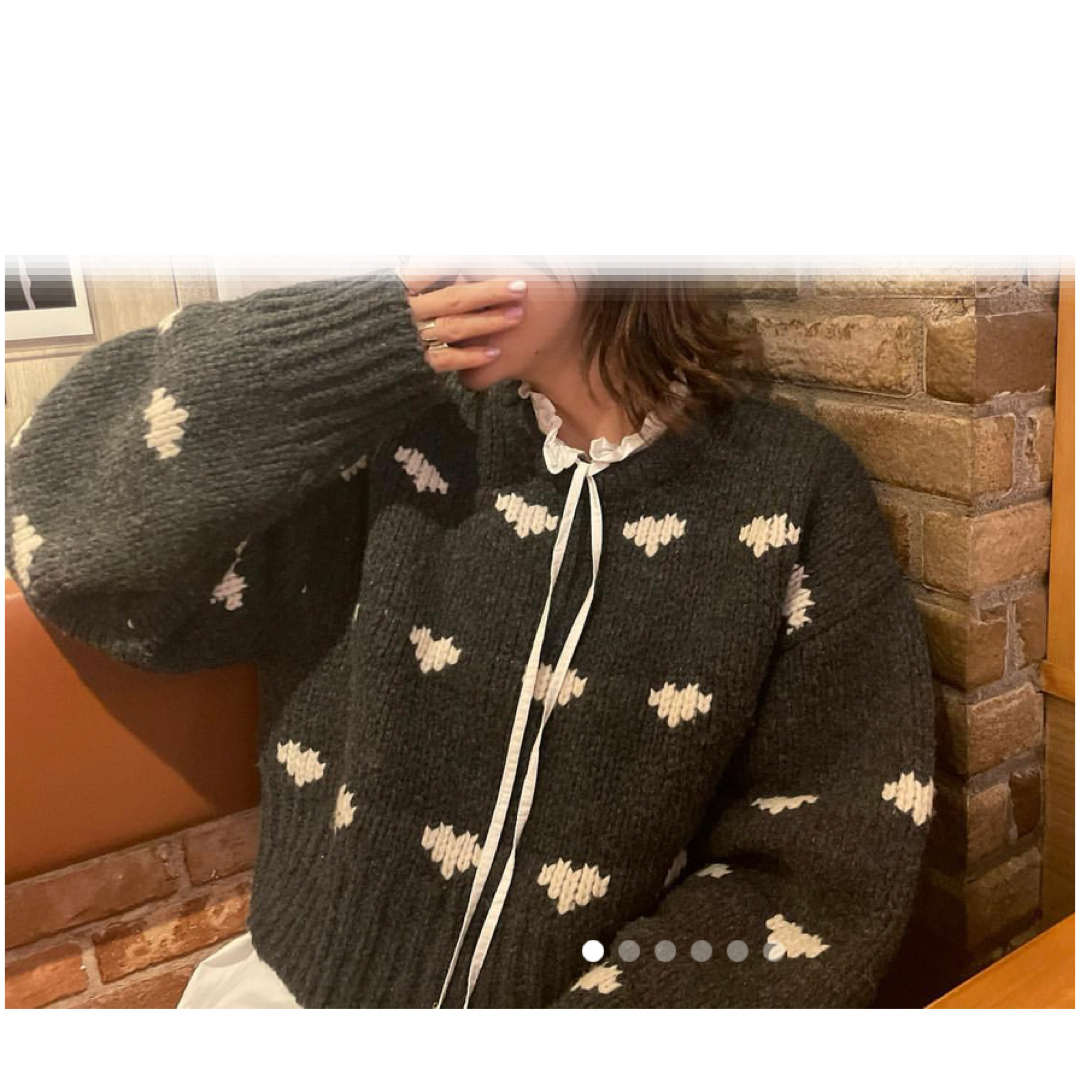 nknit新品【NKNIT】完売ハート柄厚手ニット