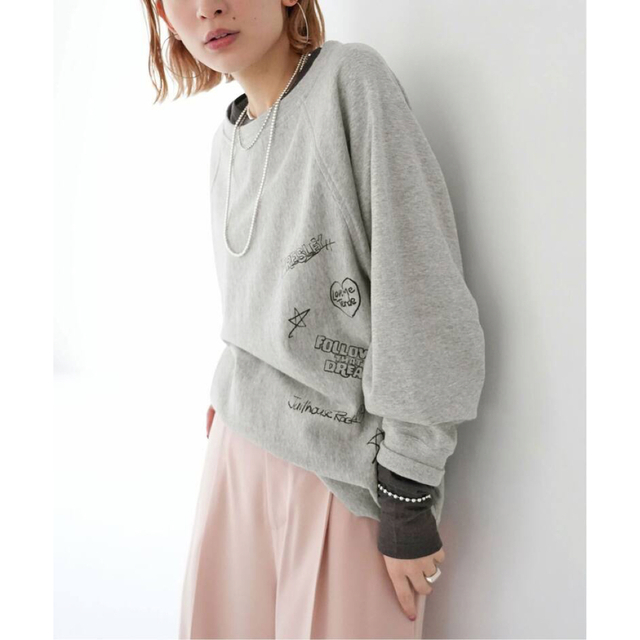 IENA(イエナ)の美品■イエナ SLOBE citron. Paint SWEAT■ レディースのトップス(トレーナー/スウェット)の商品写真