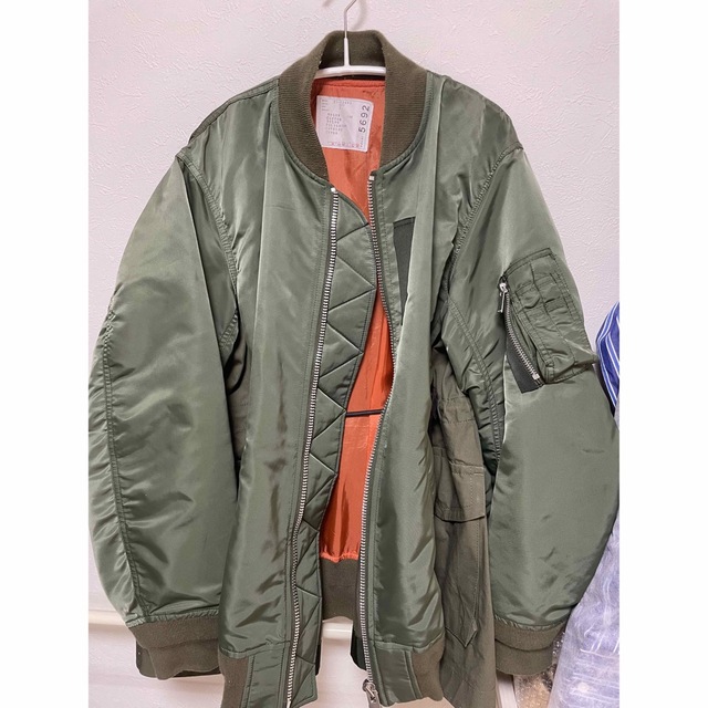 サイズ4 SACAI 21SS 切り替え ボンバージャケット 新品 - www.top4all.pl