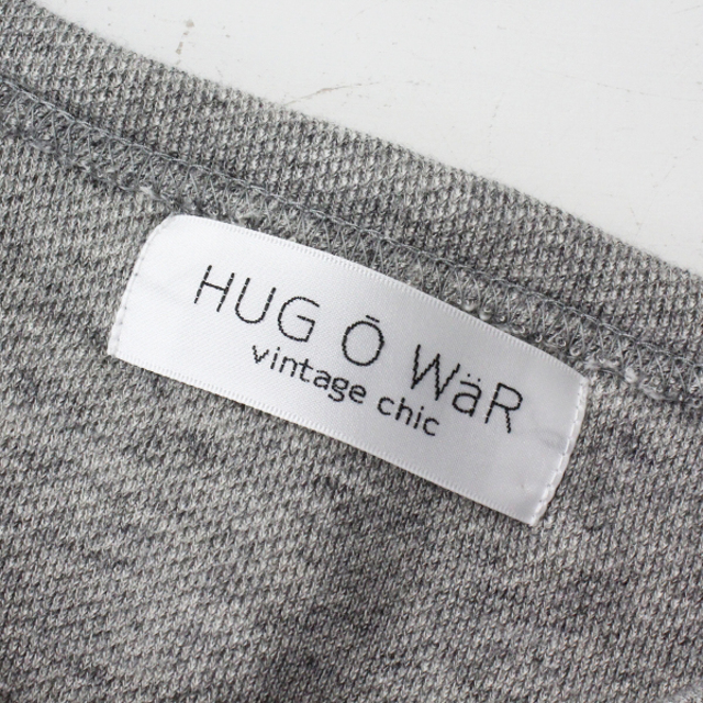 Hug O War(ハグオーワー)のHUG O WaR ハグオーワー 裏毛コットン フレアスリーブプルオーバー/グレー カットソー【2400013246125】 レディースのトップス(トレーナー/スウェット)の商品写真