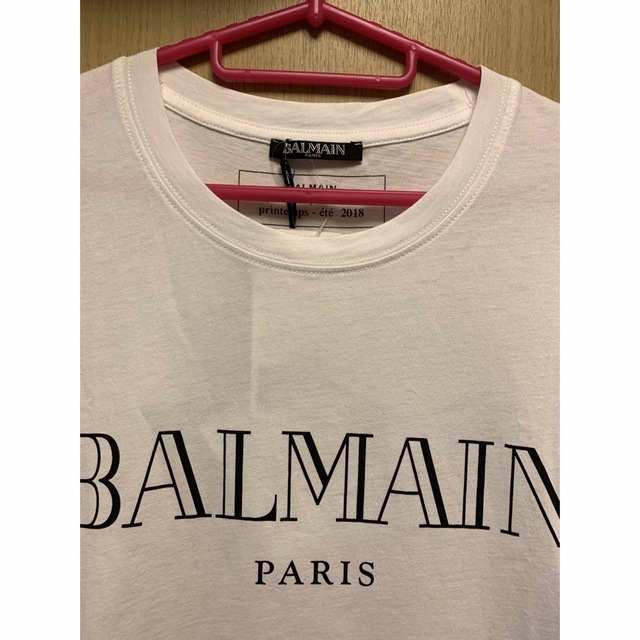 国内正規新品 定価4.9万 18SS BALMAIN バルマン ロゴ Tシャツ